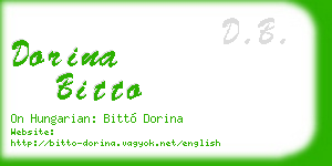 dorina bitto business card